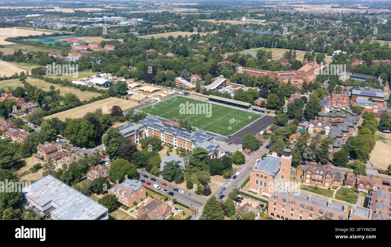 Immagine fornita da Bav Media  07976 880732.    L'immagine datata 15 luglio mostra il Grange Road Rugby Ground, sede del club di rugby dell'Università di Cambridge. Foto Stock