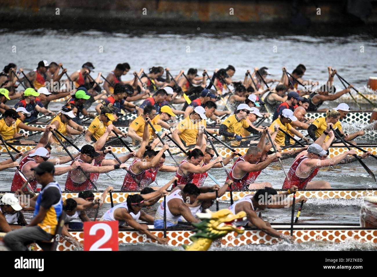 Battello drago di Hong Kong Foto Stock