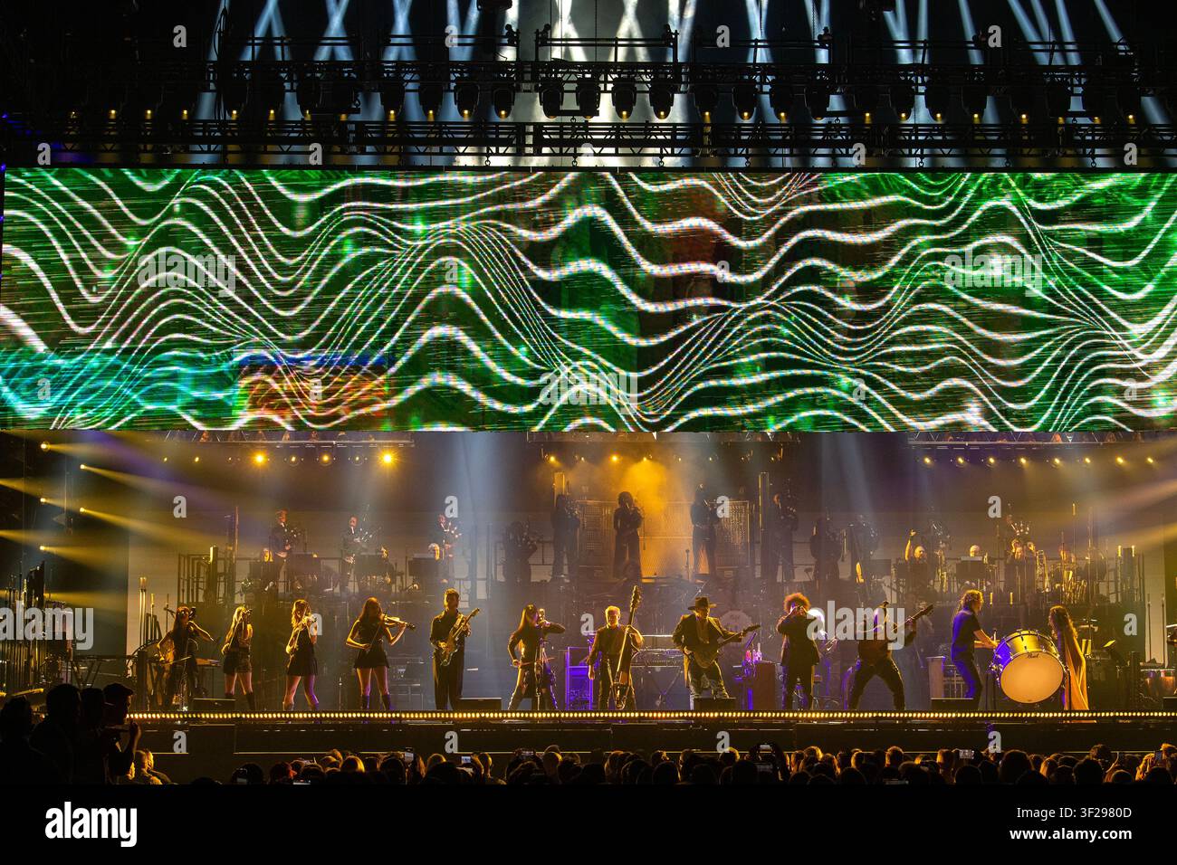 Hans Zimmer si esibisce al Moody Center, Austin, Texas, il 31 gennaio 2025. (Foto di John Anderson) Foto Stock