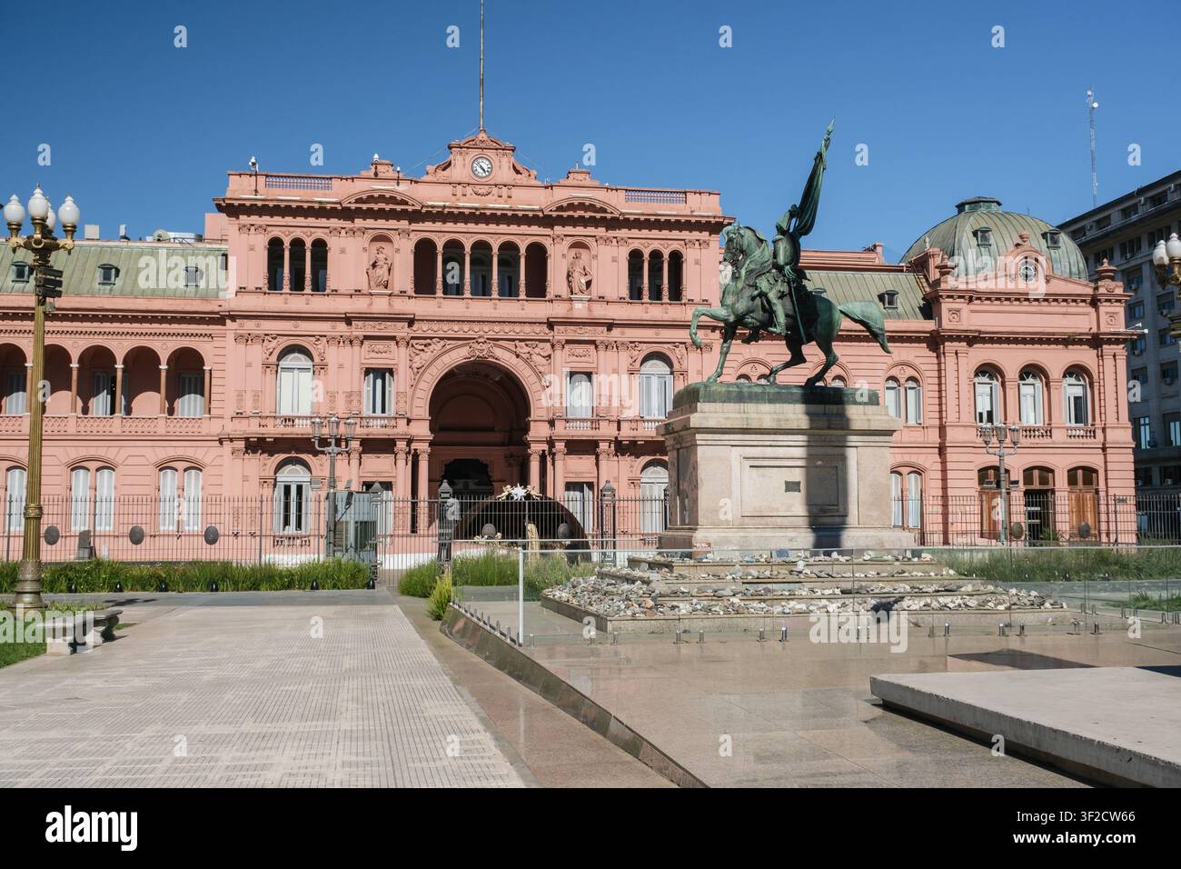 Edificio del Palazzo Presidenziale in Piazza de Mayo, Buenos Aires, Argentina Foto Stock