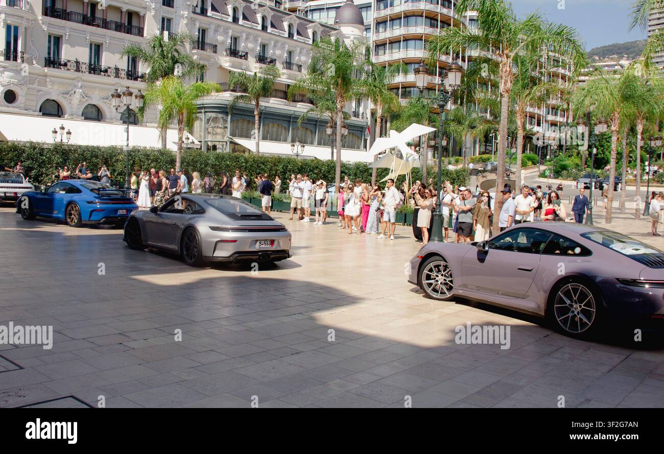 Il grandioso edificio del Grand Casino a Monte Carlo Foto Stock