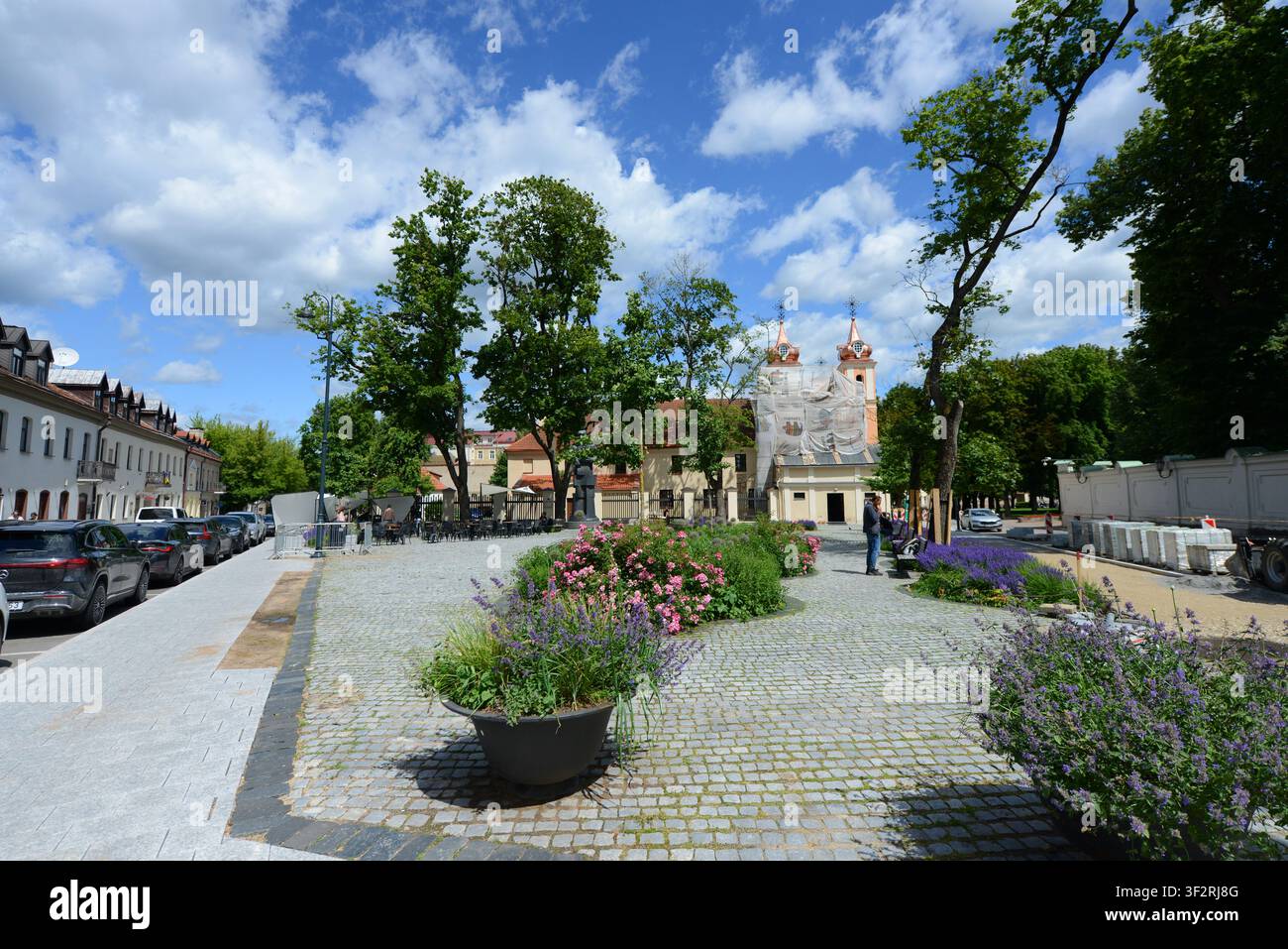 Parco L. Stuokos-Gucevičiaus a Vilnius, Lituania. Foto Stock