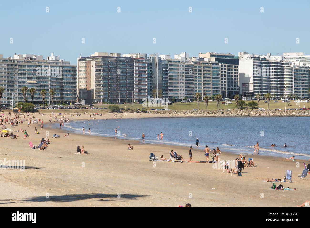 Spiagge di Montevideo, Uruguay, Sud America Foto Stock