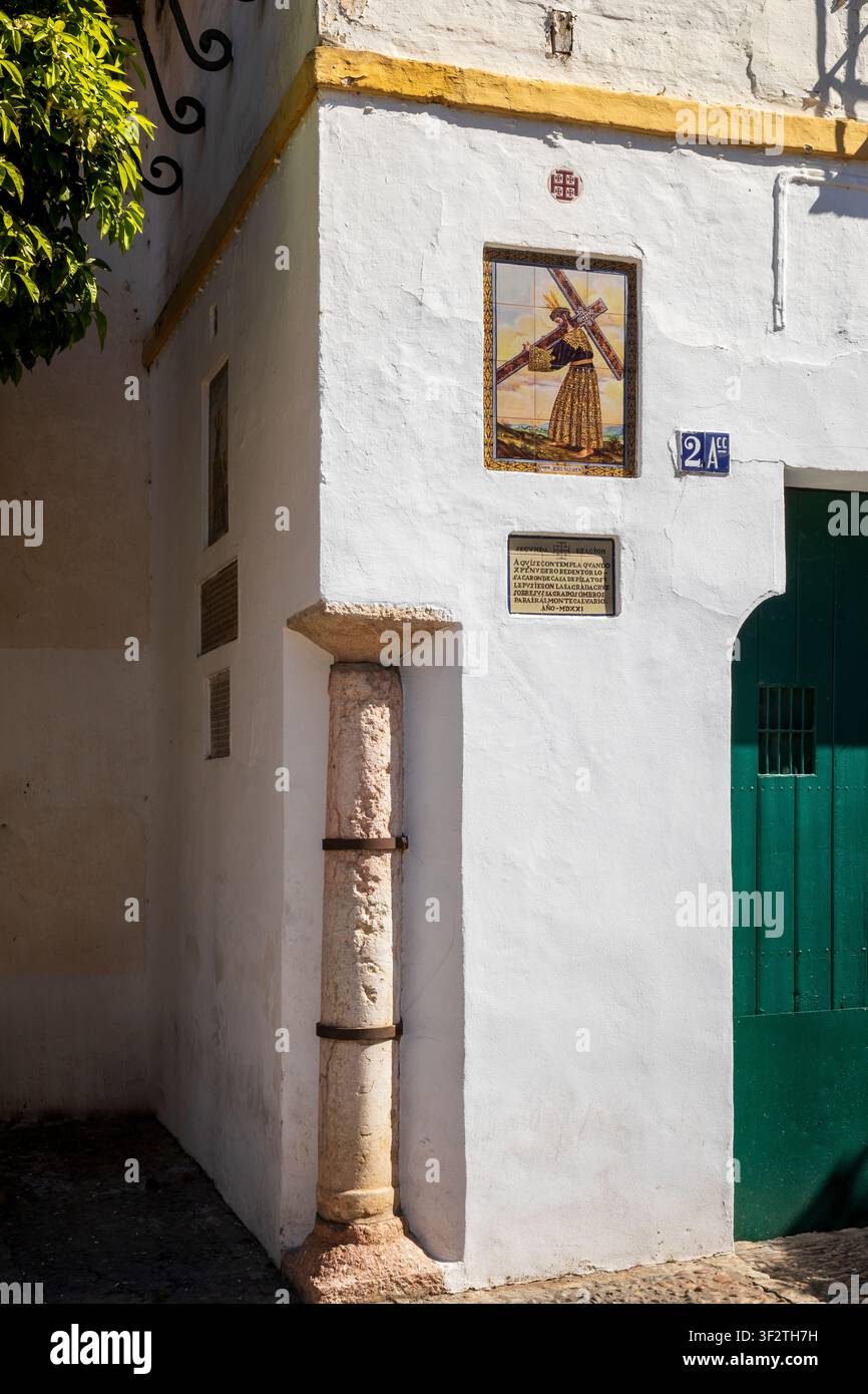 2a stazione della via crucis Foto Stock