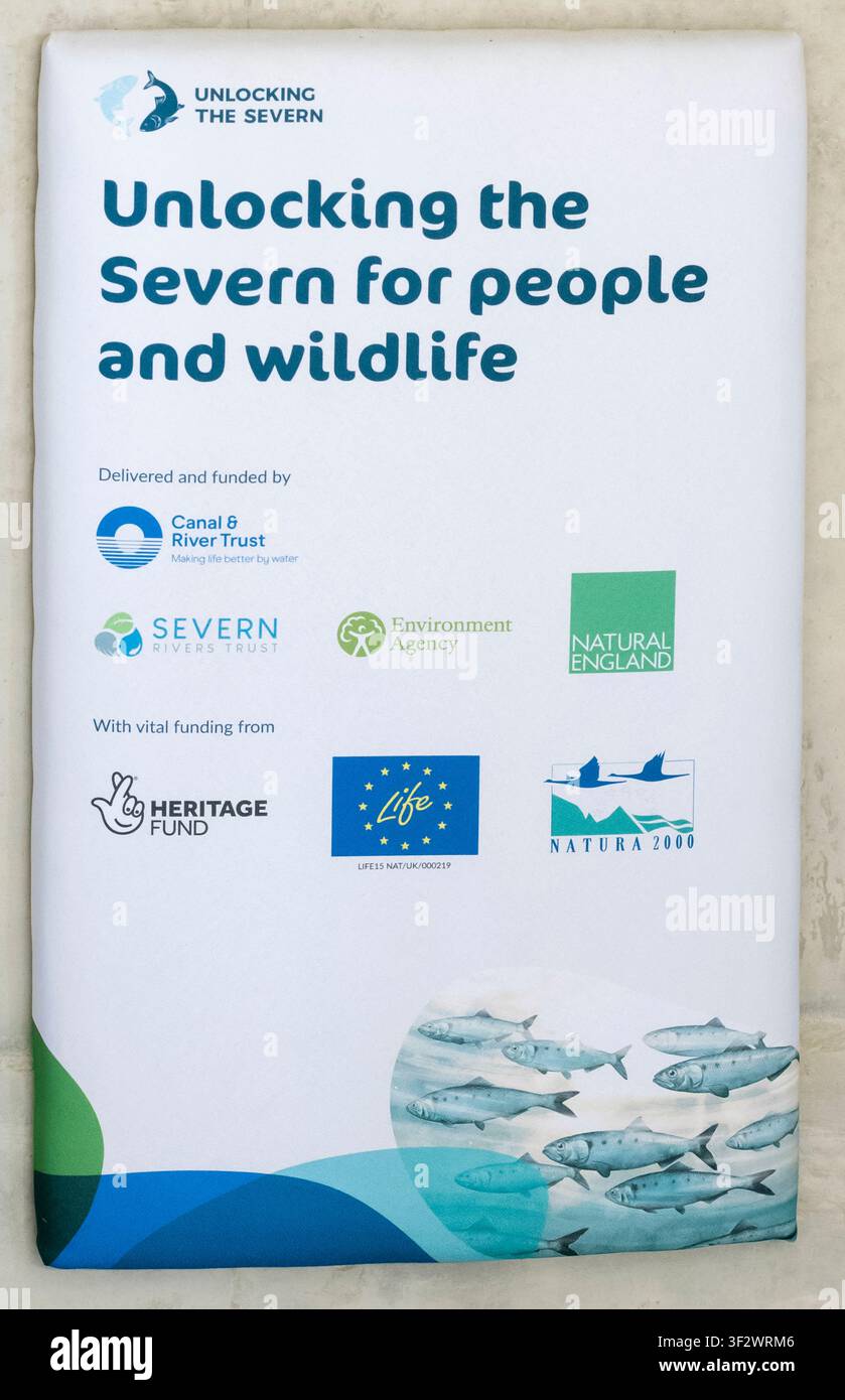 Worcester, Inghilterra – 15 luglio 2026: Due piani sotto le acque del fiume Severn, i visitatori possono guardare attraverso finestre subacquee i pesci che passano, come aiuto Foto Stock
