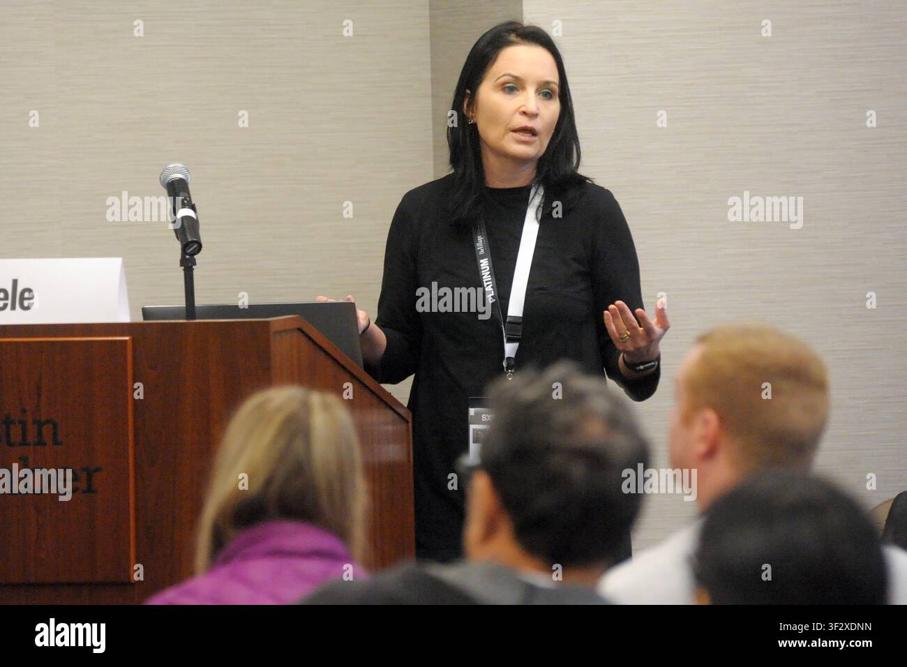 Non sei anonimo: Il mito della privacy online al South by Southwest, Austin, Texas, 12 marzo 2017. (Foto di John Anderson/The Austin Chronicle) Foto Stock