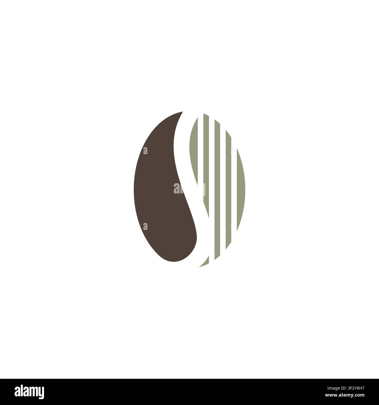 Illustrazione vettoriale dell'icona del logo di chicchi di caffè. Icona semplice di chicchi Illustrazione Vettoriale