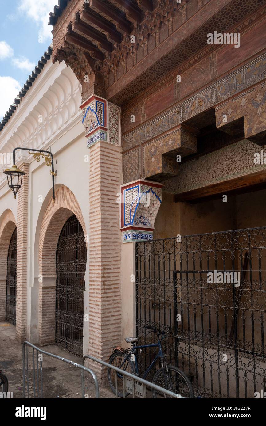 Architettura tradizionale a Marrakech, Marocco Foto Stock