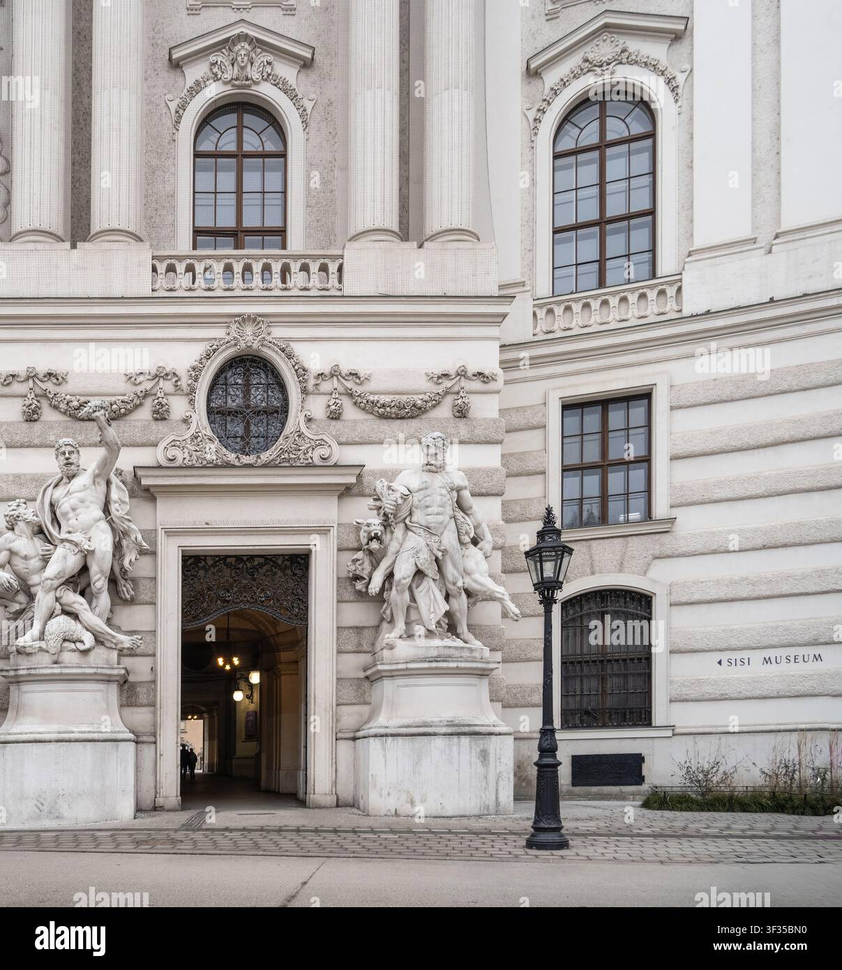 Ingresso al museo Sisi a Vienna, Austria Foto Stock