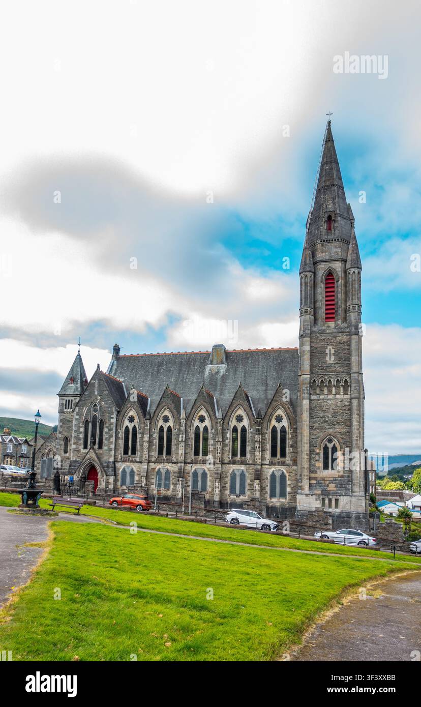 Chiesa di St Johns nella città di Dunoon sulla penisola di Cowal, Argyll e Bute, Scozia Foto Stock