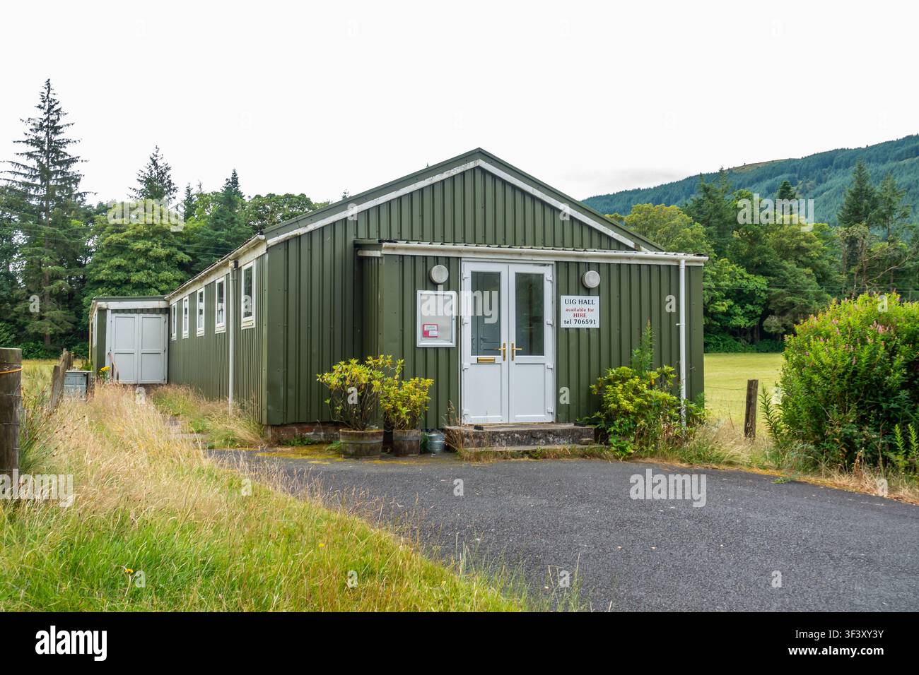 Sala comunitaria di Uig vicino a Dunoon, Argyll and Bute, Scozia Foto Stock