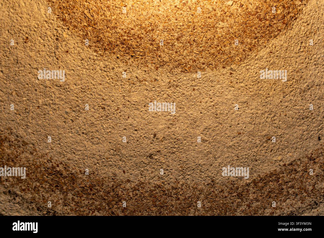 Texture in primo piano di materiale composito in carta riciclata utilizzato per il design di lampade e apparecchi di illuminazione sostenibili, sfondo di materiale per interni ecologico Foto Stock