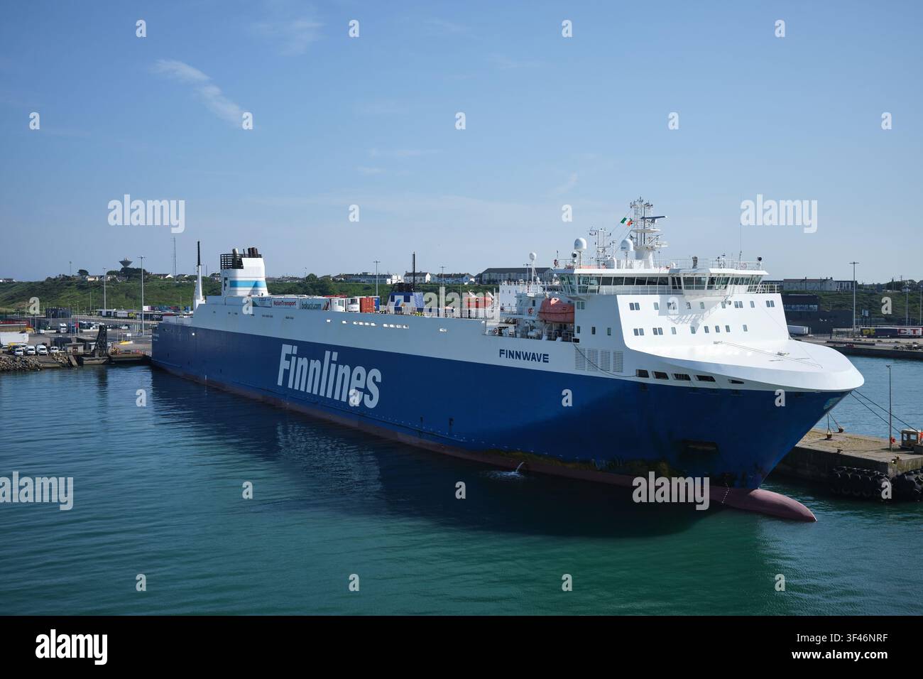 Ferry Finnlines a Rosslare, Irlanda Foto Stock