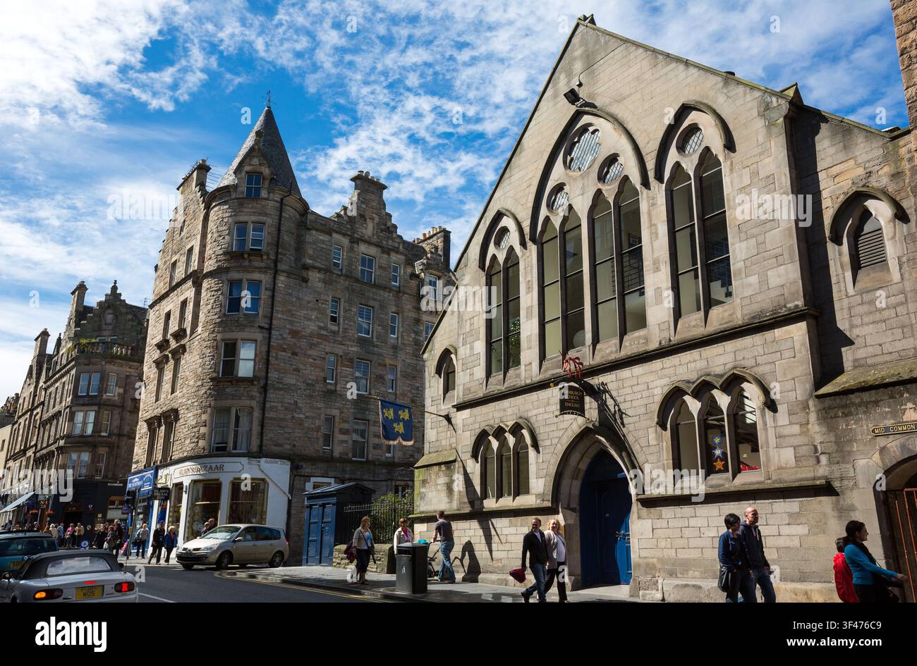 Gran Bretagna, Scozia, Edinburgh Royal Mile, Canongate, la Edinburgh School of English palace. Foto Stock