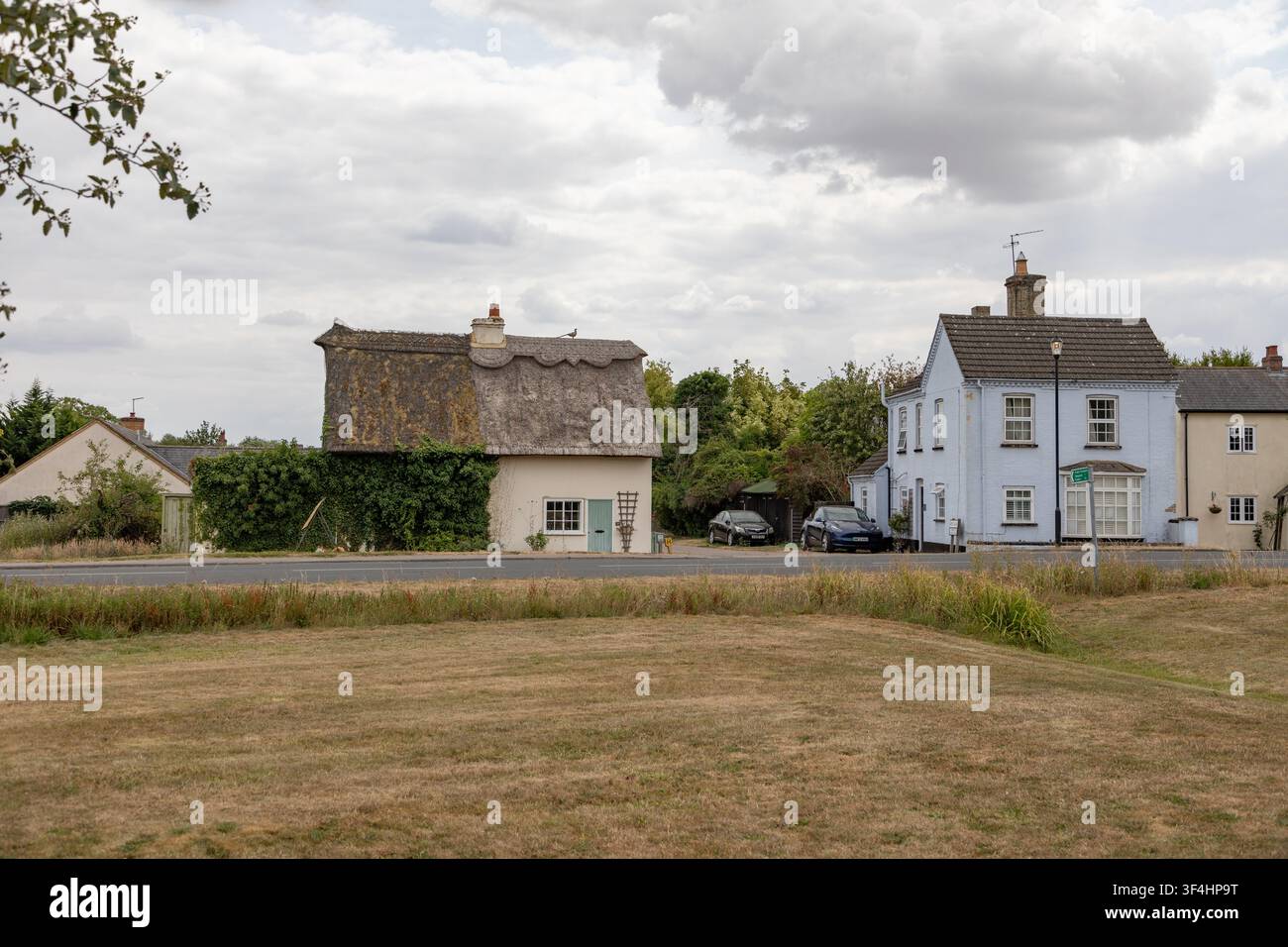 Case di paglia, Barrington, Cambridgeshire, luglio 2026 Foto Stock