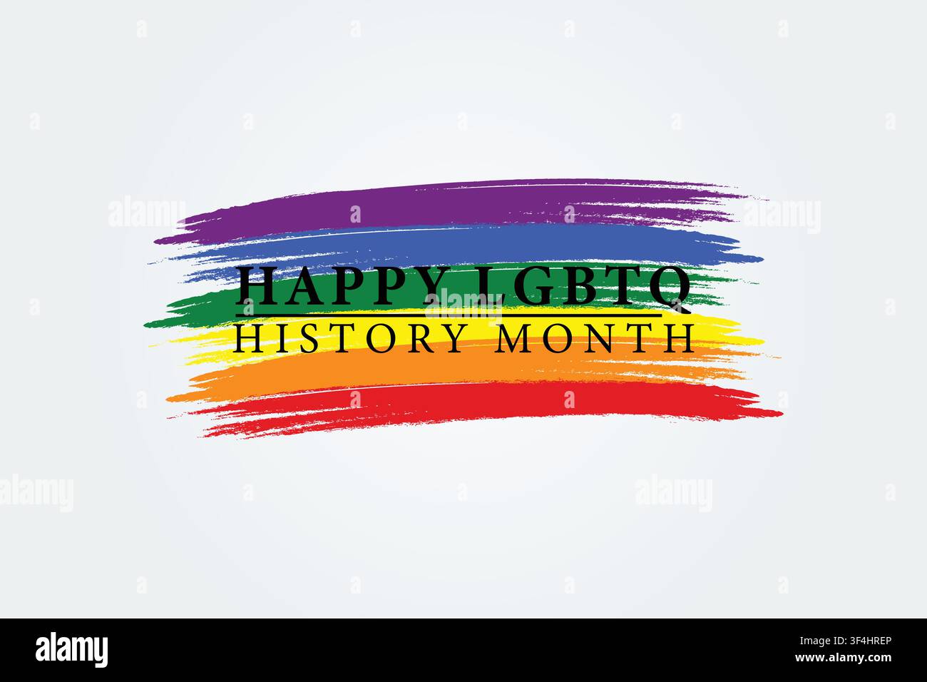 Rivelazione dell'arcobaleno che commemora la storia LGBT Illustrazione Vettoriale