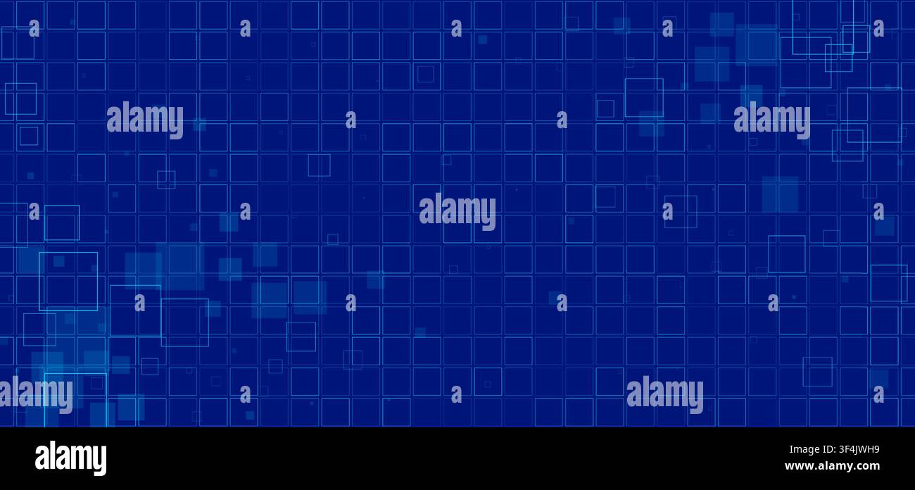Sfondo astratto a griglia tecnologica blu Illustrazione Vettoriale