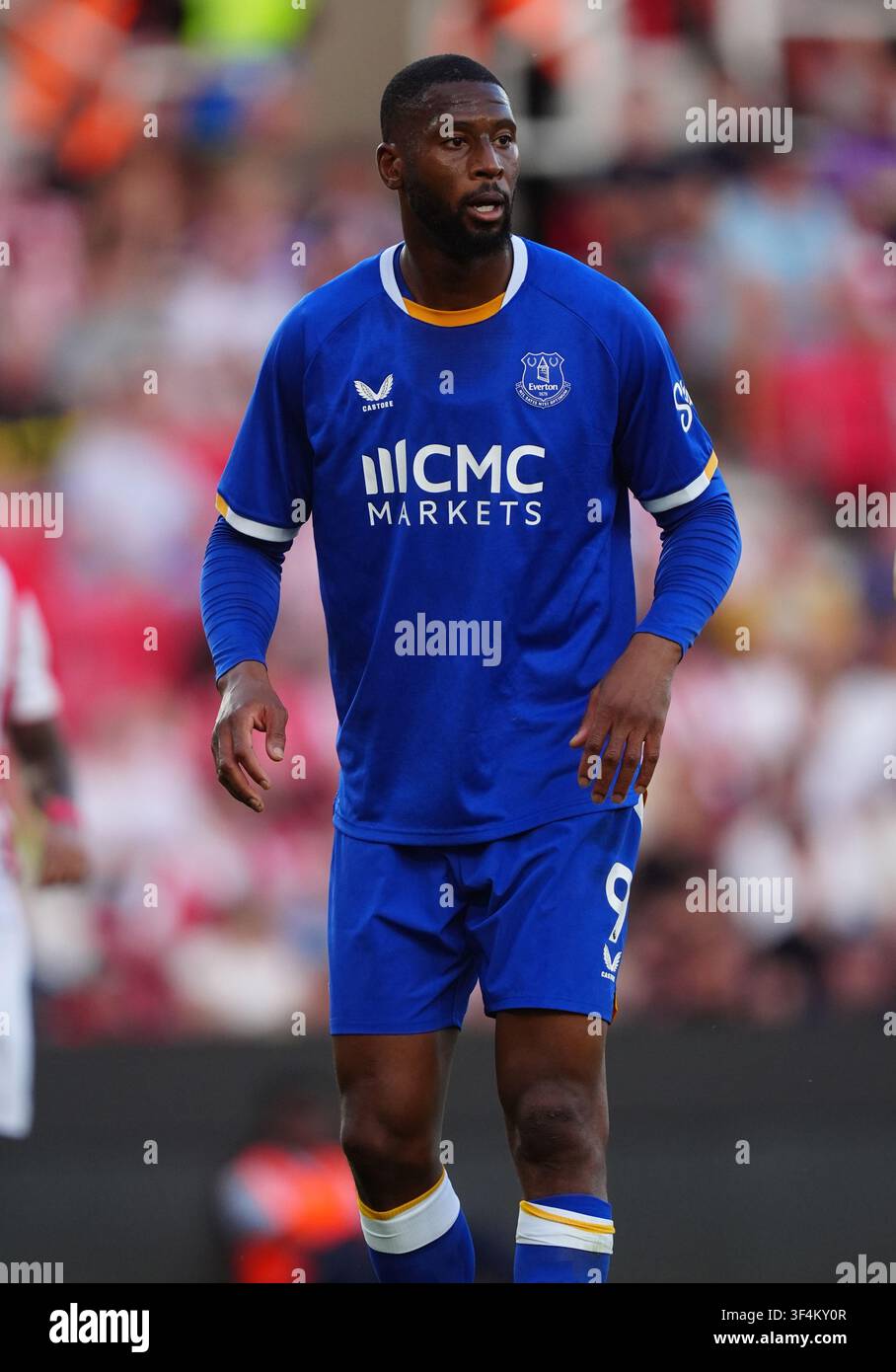 Beto dell'Everton durante la partita amichevole di pre-stagione al Bet 365 Stadium, Stoke-on-Trent. Data della foto: martedì 28 luglio 2026. Foto Stock
