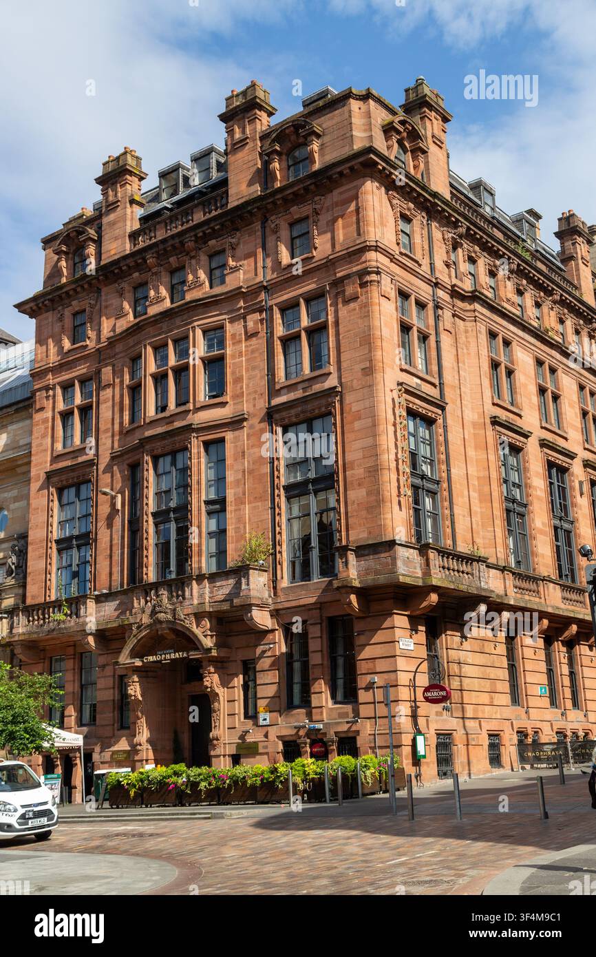 L'edificio storico del Glasgow Liberal Club a Glasgow, Scozia, progettato in stile barocco edoardiano Foto Stock