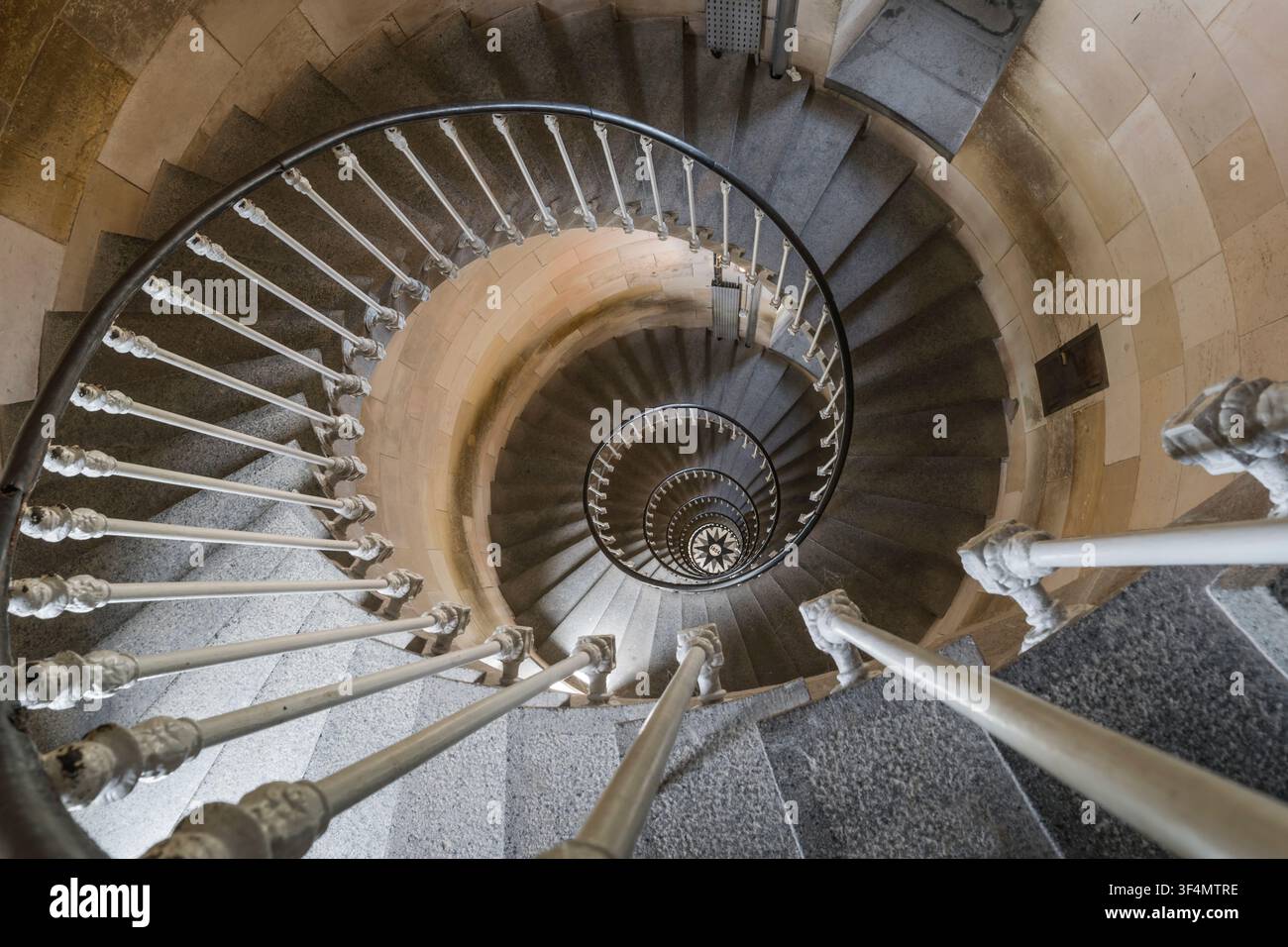 Scalinata del Phare des Balines sulla costa atlantica francese Foto Stock