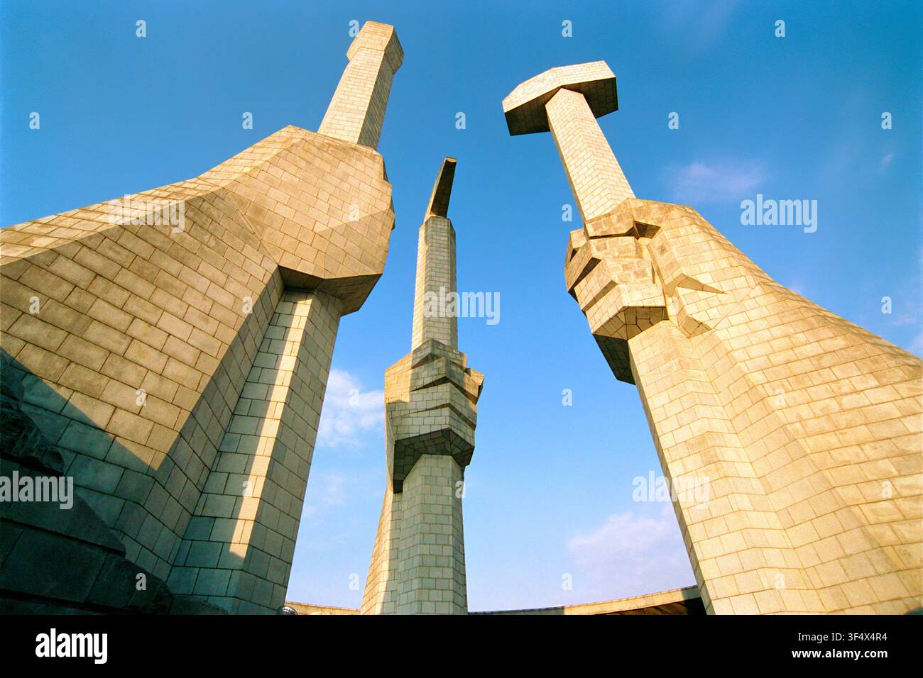 Stazione Puhung, la metropolitana di Pyongyang Foto Stock