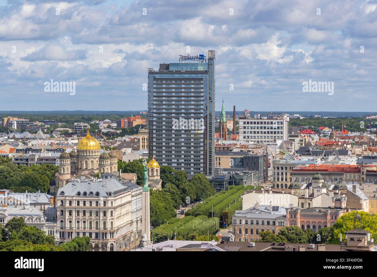 Paesaggio urbano di Riga, Lettonia Foto Stock
