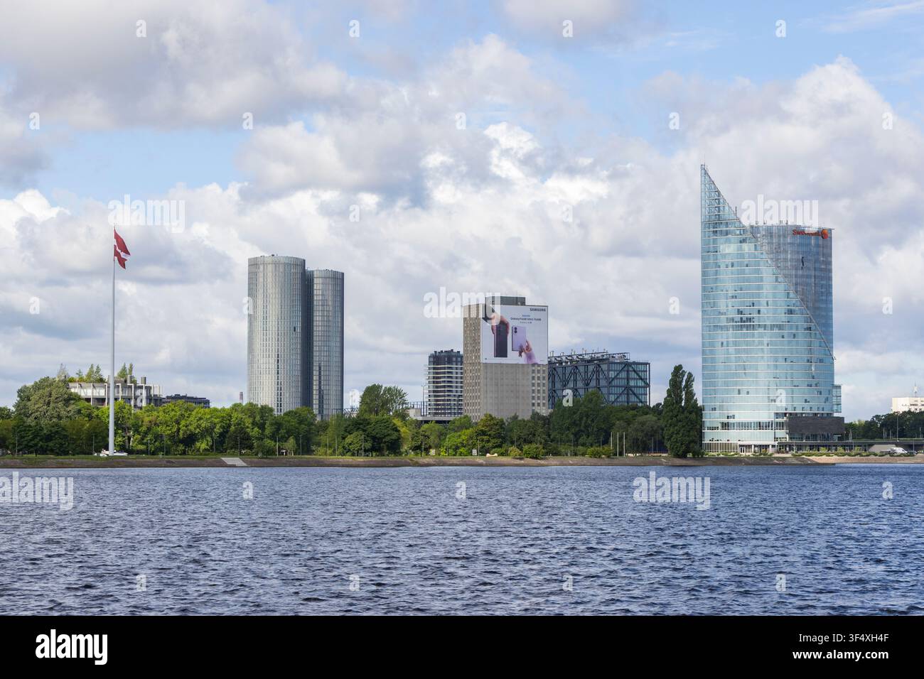 Edifici per uffici moderni a Riga, Lettonia Foto Stock