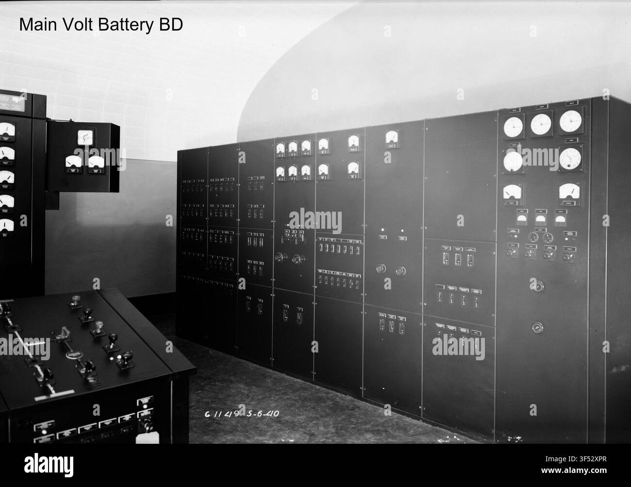 Una scheda della batteria principale, registrata in un progresso di costruzione. Foto Stock