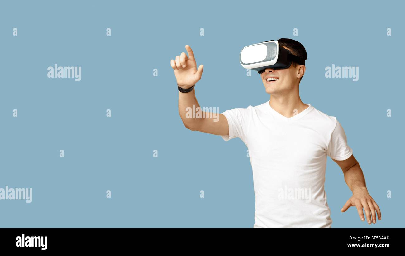 Realtà aumentata, scienza e concetto tecnologico futuro Foto Stock