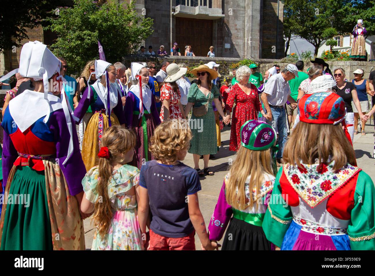 Fest Noz Breton Foto Stock