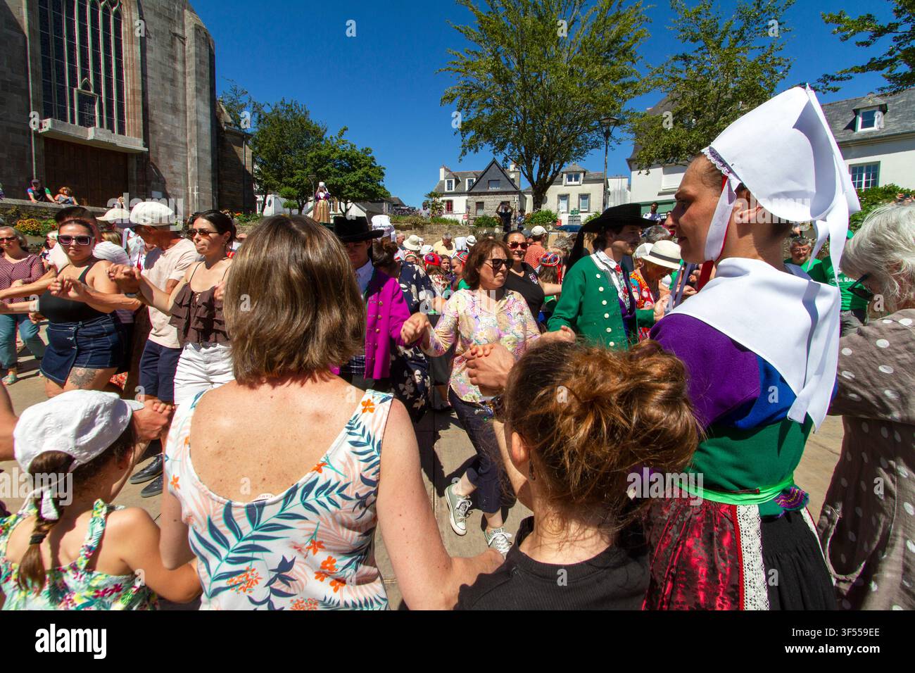 Fest Noz Breton Foto Stock