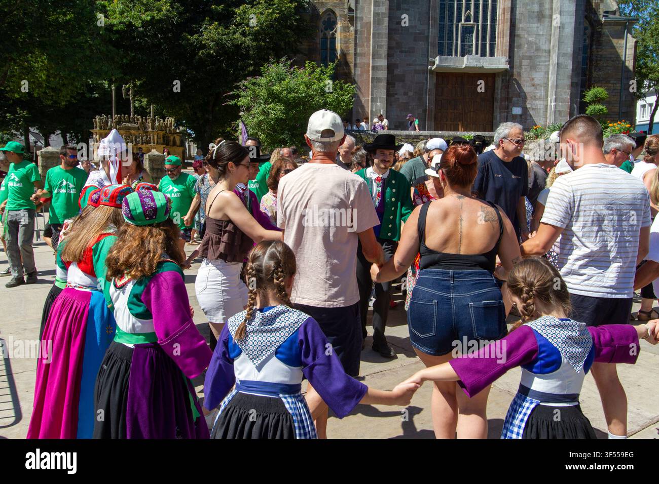 Fest Noz Breton Foto Stock