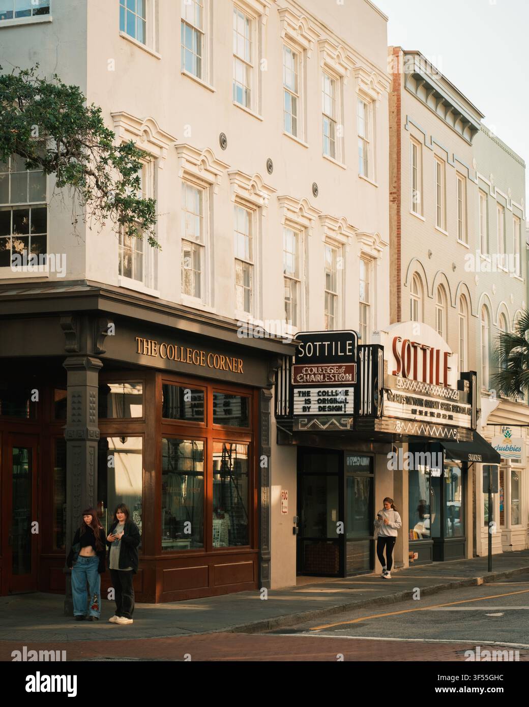 Sottile Theatre nel centro di Charleston, Carolina del Sud Foto Stock