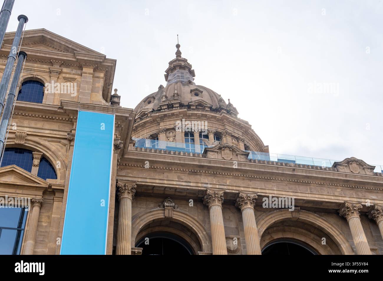Museo nazionale d'arte della Catalogna a Barcellona, Spagna. Palazzo nazionale delle arti a Barcellona. Viaggi Foto Stock