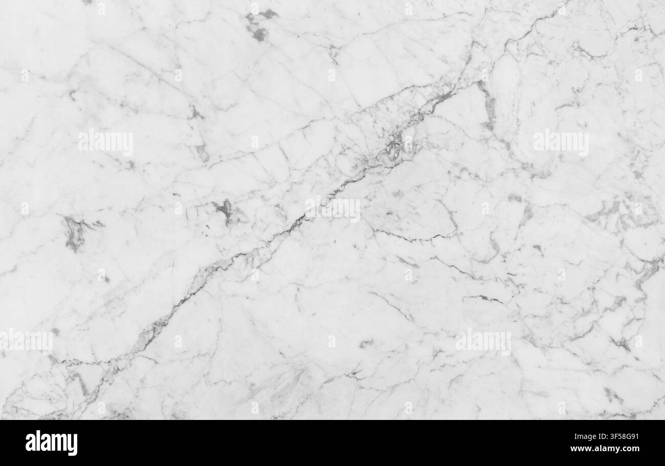 Foto di alta qualità di un marmo bianco con motivo naturale. Foto Stock