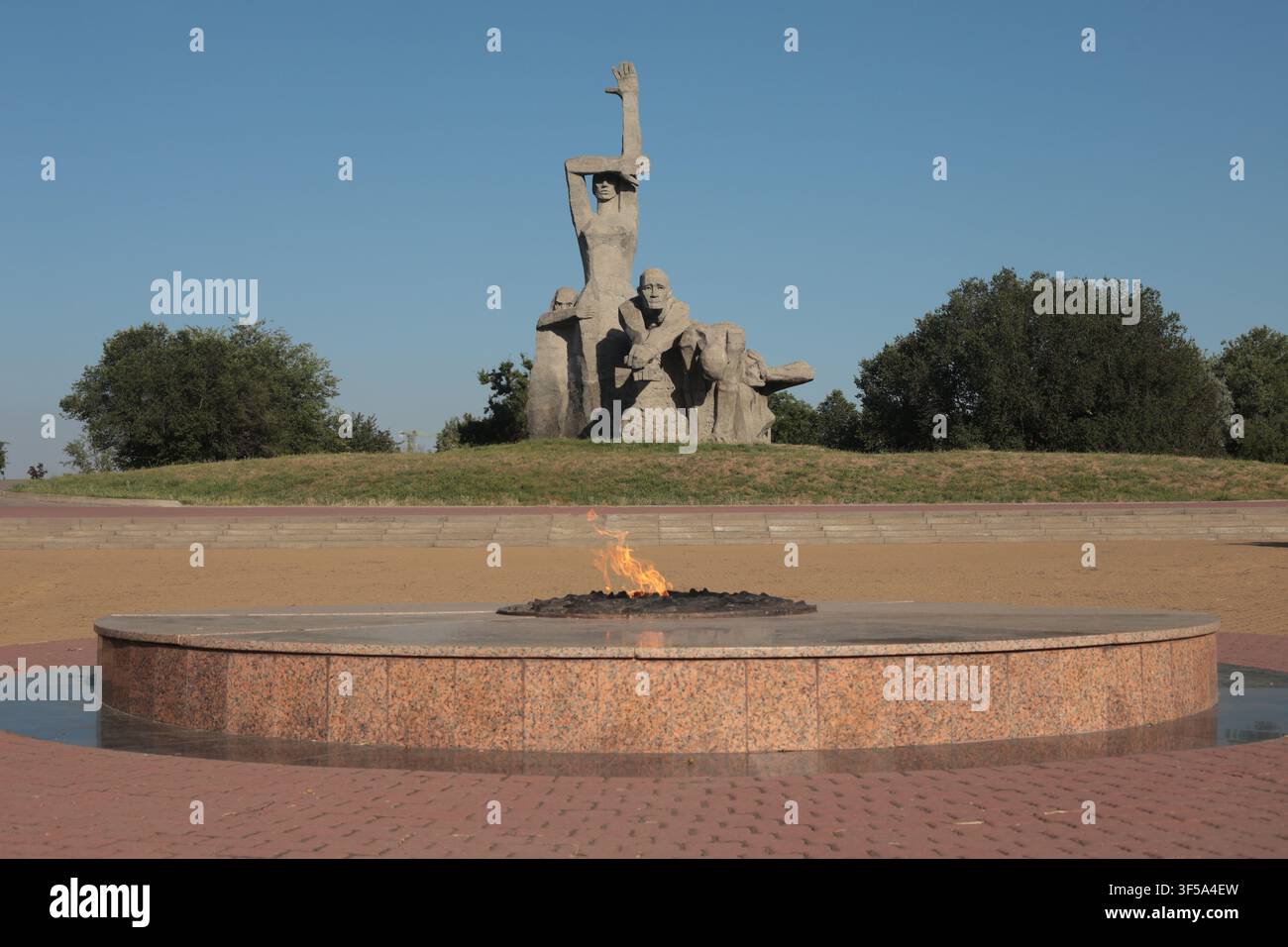 Complesso commemorativo di Zmiyevskaya Balka a Rostov sul Don Foto Stock