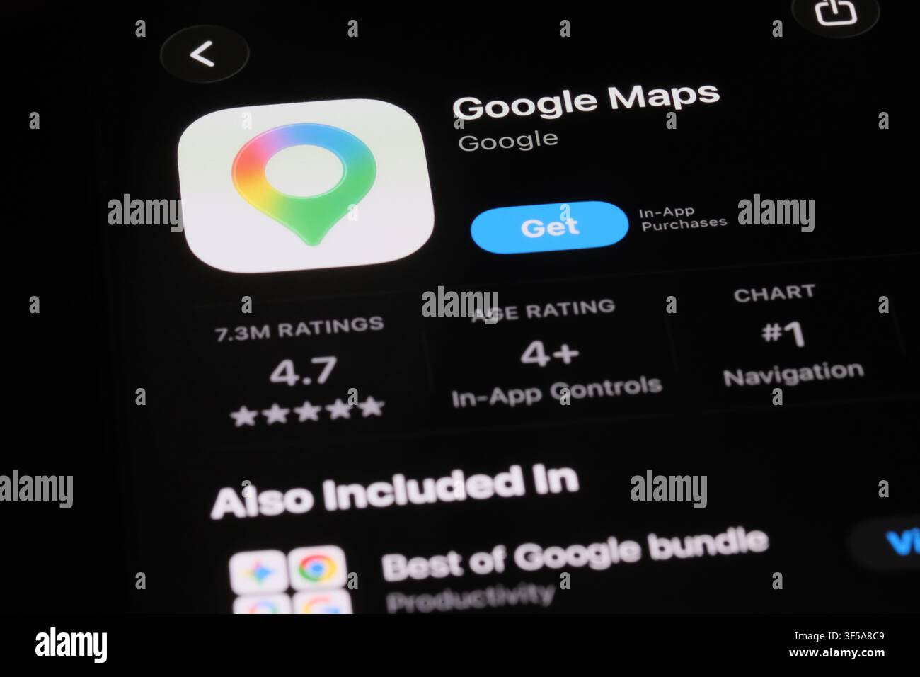 Shanghai, Cina – 31 luglio 2026: icona dell'applicazione Google Maps e logo del marchio Foto Stock