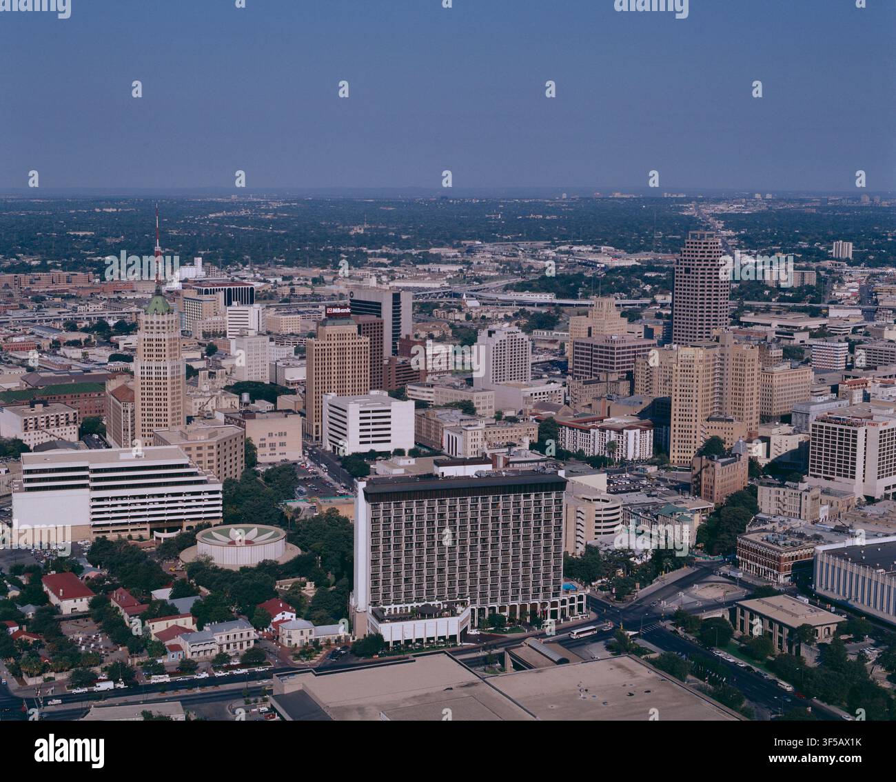 Stati Uniti. Texas. San Antonio. Panoramica del centro città. Foto Stock