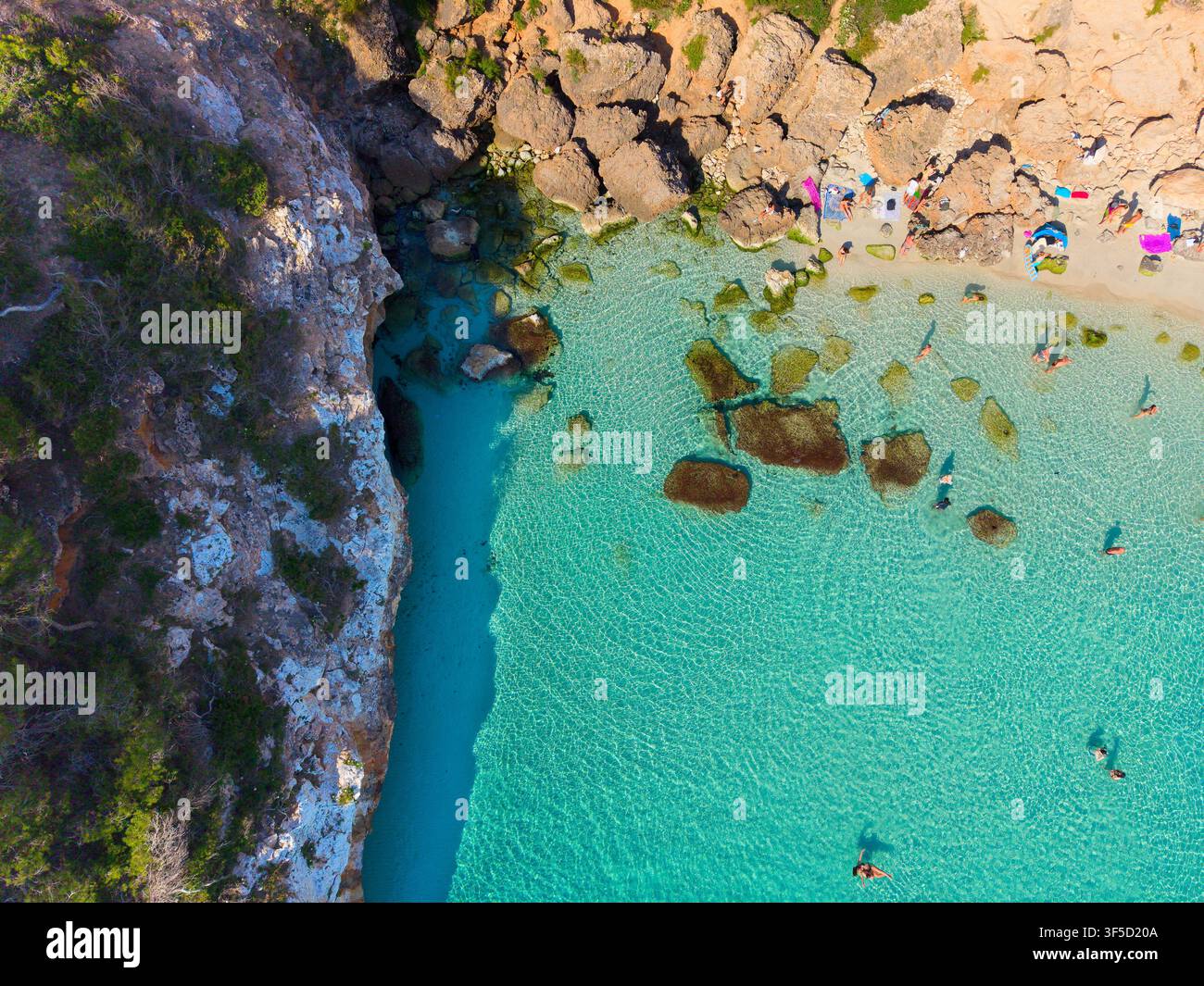 Spiaggia di Calo des Moro, Maiorca Foto Stock