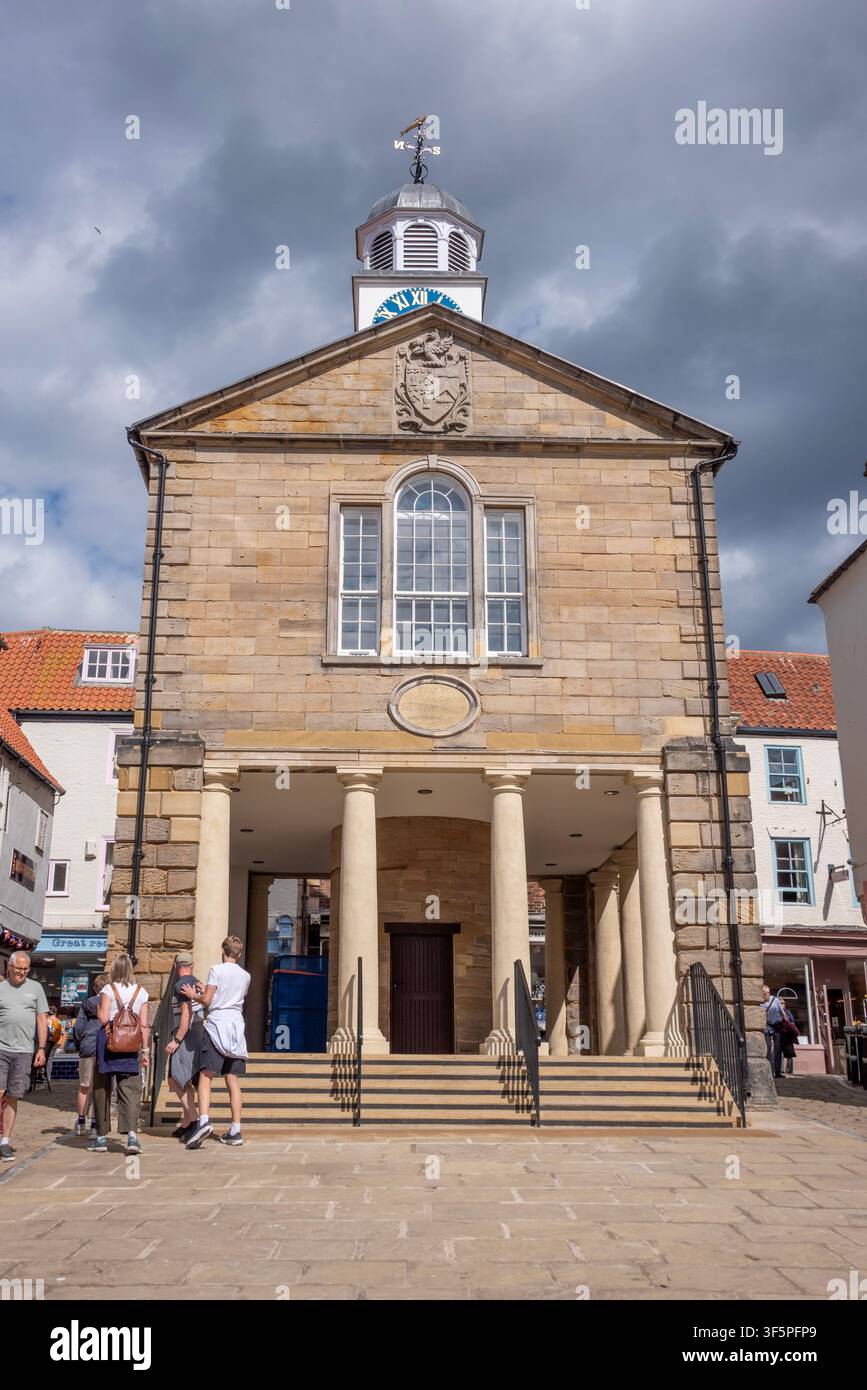 Antico municipio di Whitby, North Yorkshire Foto Stock