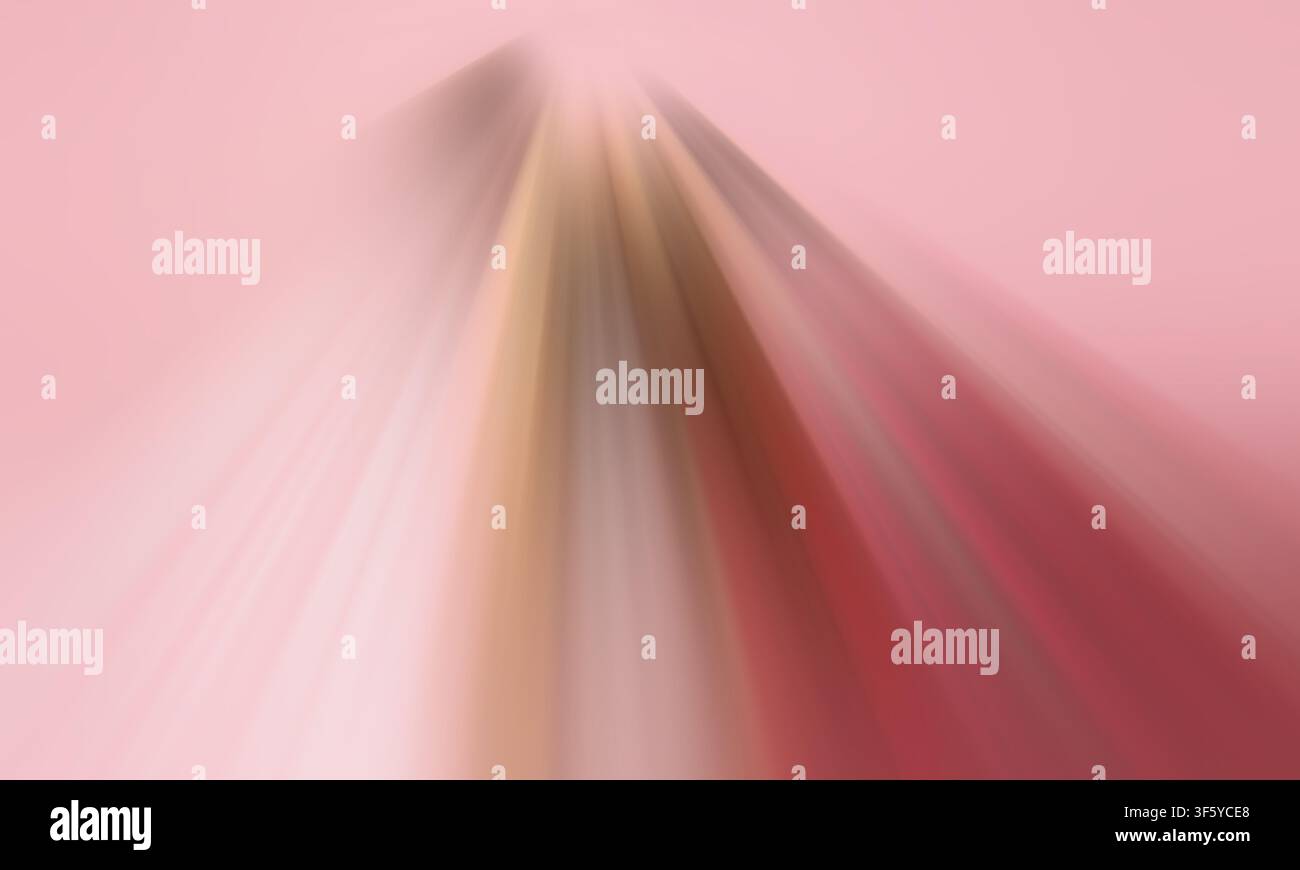 Uno sfondo astratto elegante con strisce di luce rosa morbido e rosso intenso, che si mescolano per creare un senso di movimento e profondità. Foto Stock