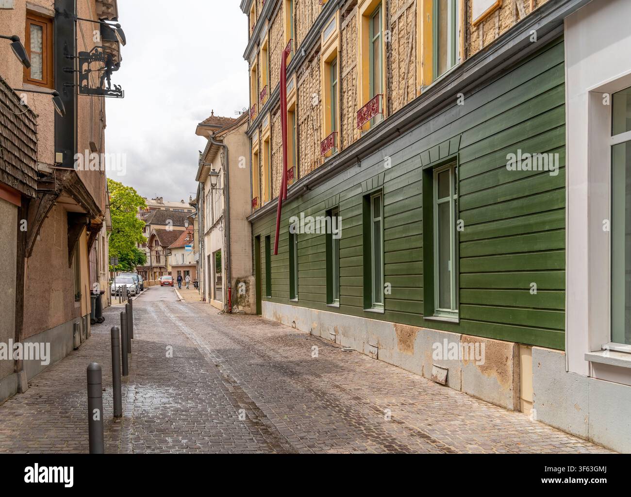 Impressione di Troyes, un comune e la capitale del dipartimento di Aube nella regione Grand Est della Francia nord-orientale. Foto Stock