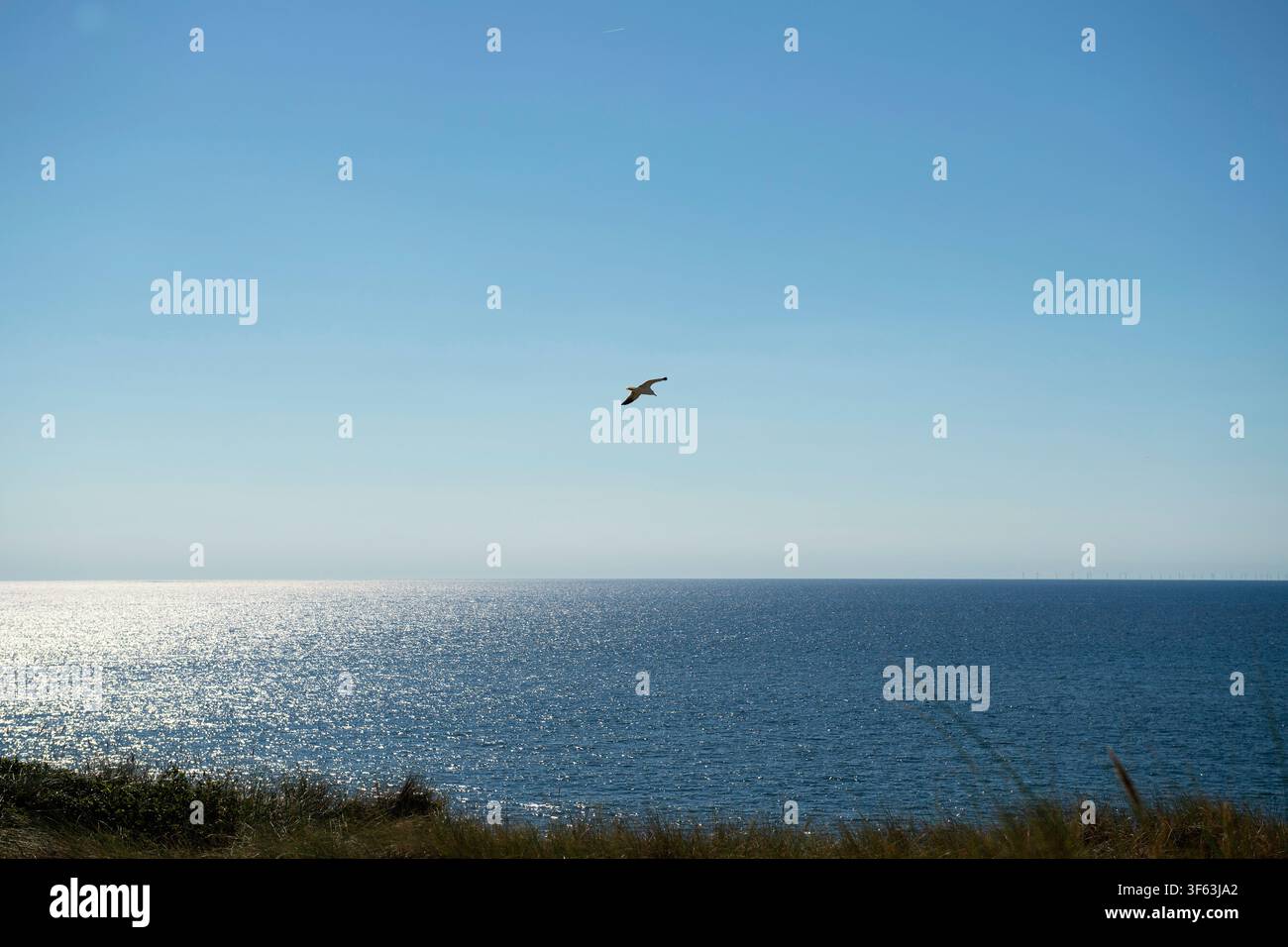 Vista del Mare del Nord a Westerland sull'isola di Sylt Foto Stock