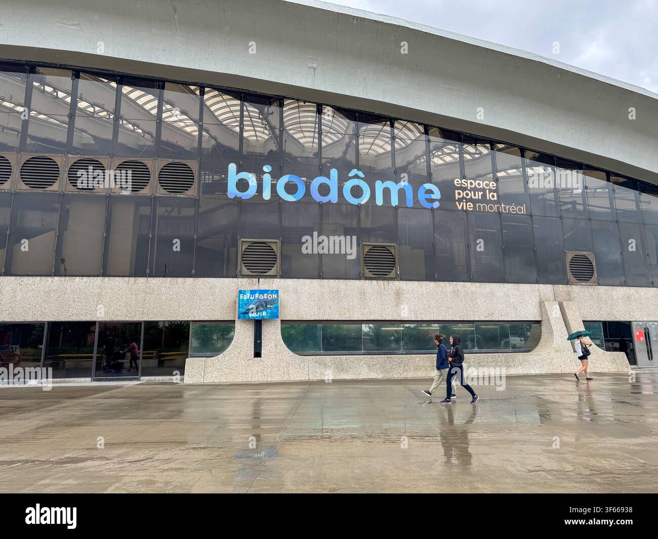 Il Biodomo di Montreal, un complesso museale che presenta cinque ecosistemi distinti delle Americhe Foto Stock