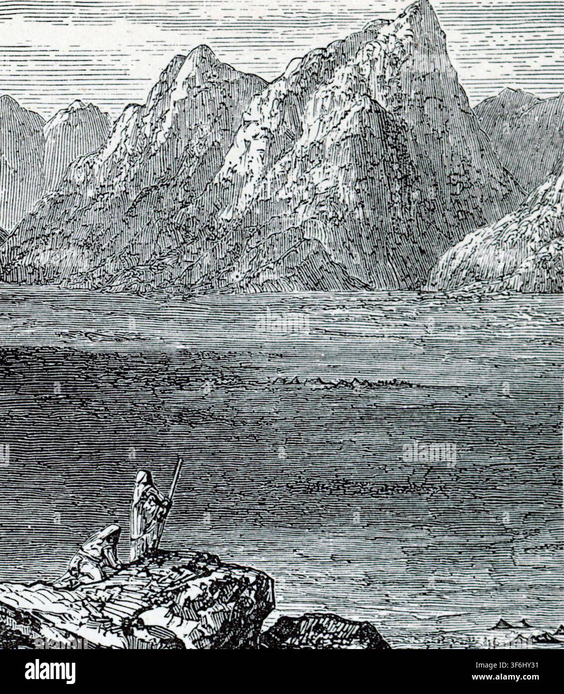 La Selvatichezza del Peccato. Esodo xvi. 2. Dalla Bibbia Nazionale Illustrata per la Famiglia con i commenti di Scott e Henry. A cura di Rev. John Eadie D.D.L.L.D., Professore di letteratura biblica alla Chiesa Presbiteriana Unita, pubblicato intorno al 1890. Foto Stock
