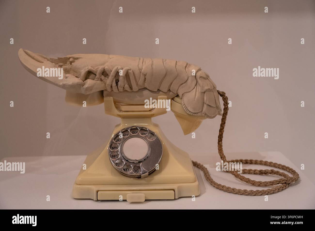 Telefono afrodisiaco o telefono aragosta di Salvador Dalí al Museo Dalí Foto Stock