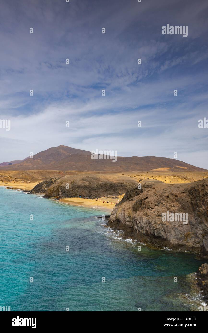 Le spiagge di Papagayo sono una raccolta di insenature di sabbia bianca Foto Stock