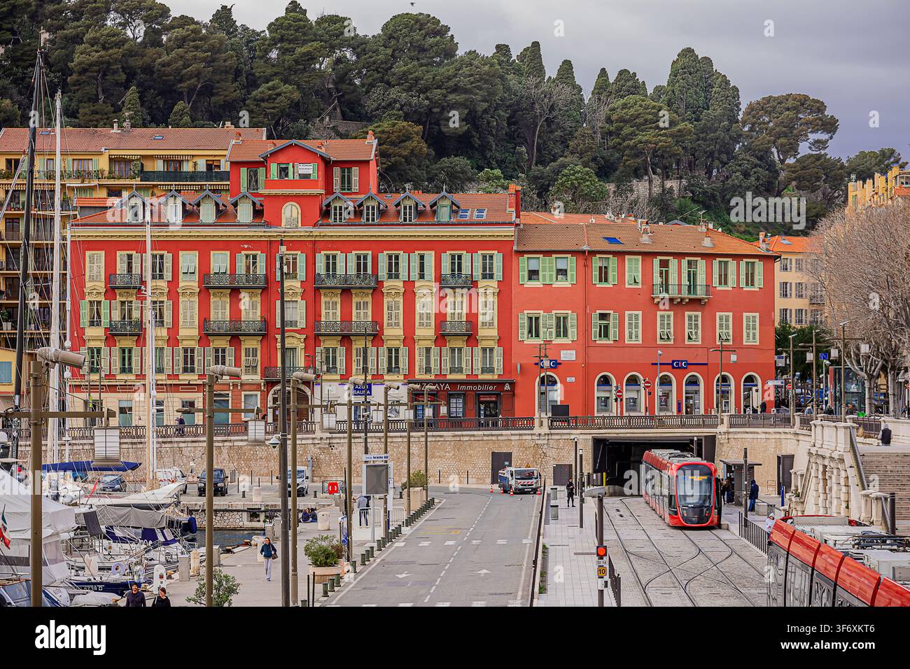 l'edificio a Nizza dove Garibaldi viveva Foto Stock