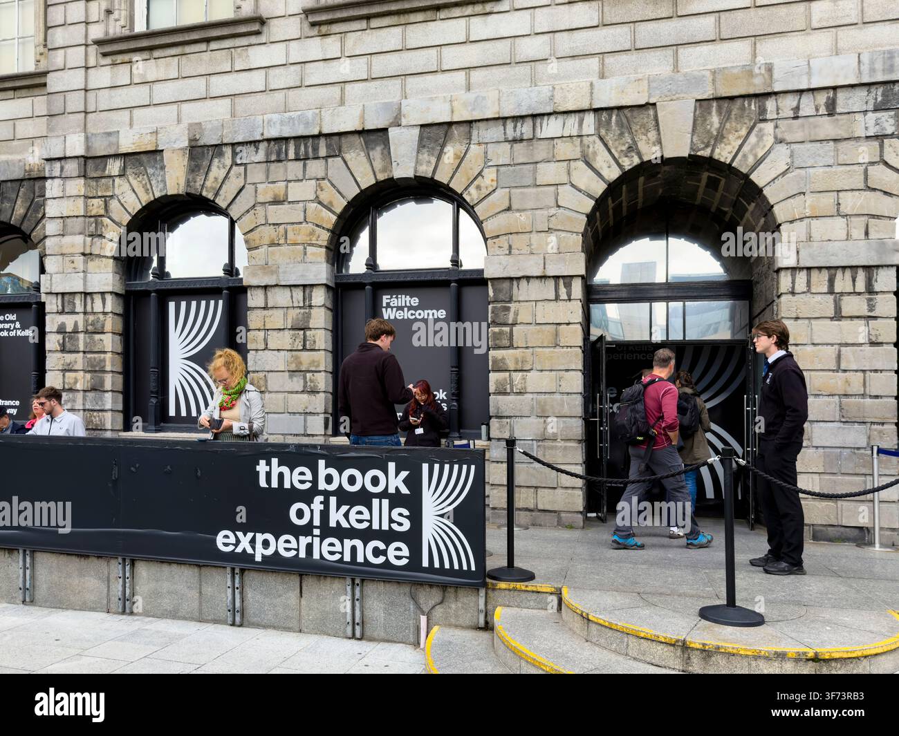 L'esperienza del Libro di Kells, Trinity College, College Green, Dublino, Irlanda Foto Stock