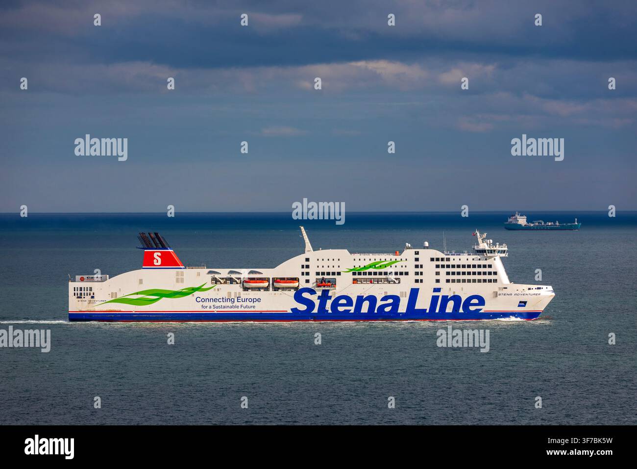 Ferry Stena Line, baia di Dublino, contea, Irlanda Foto Stock